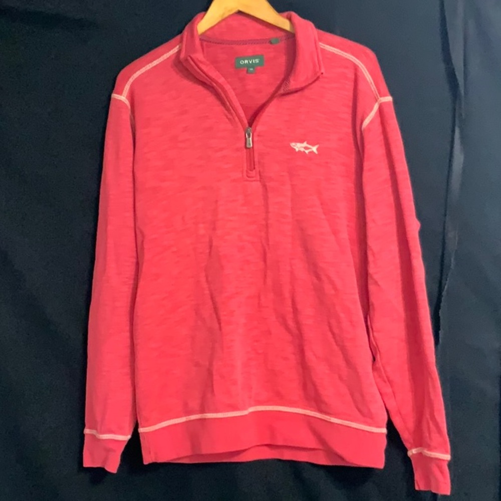 Orvis Saltwater bum 1/4 zip pullover, men medium